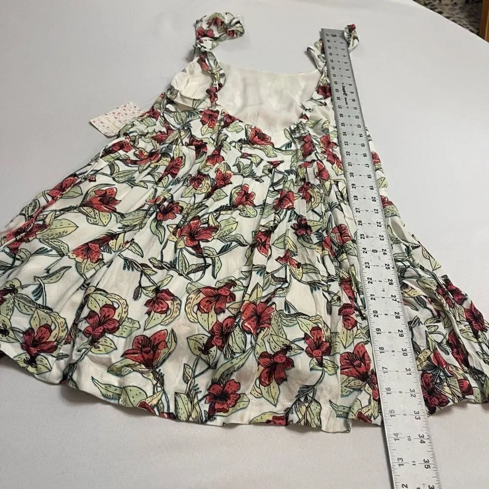 NWT Free People White Dear You Floral Dress Size Medium New